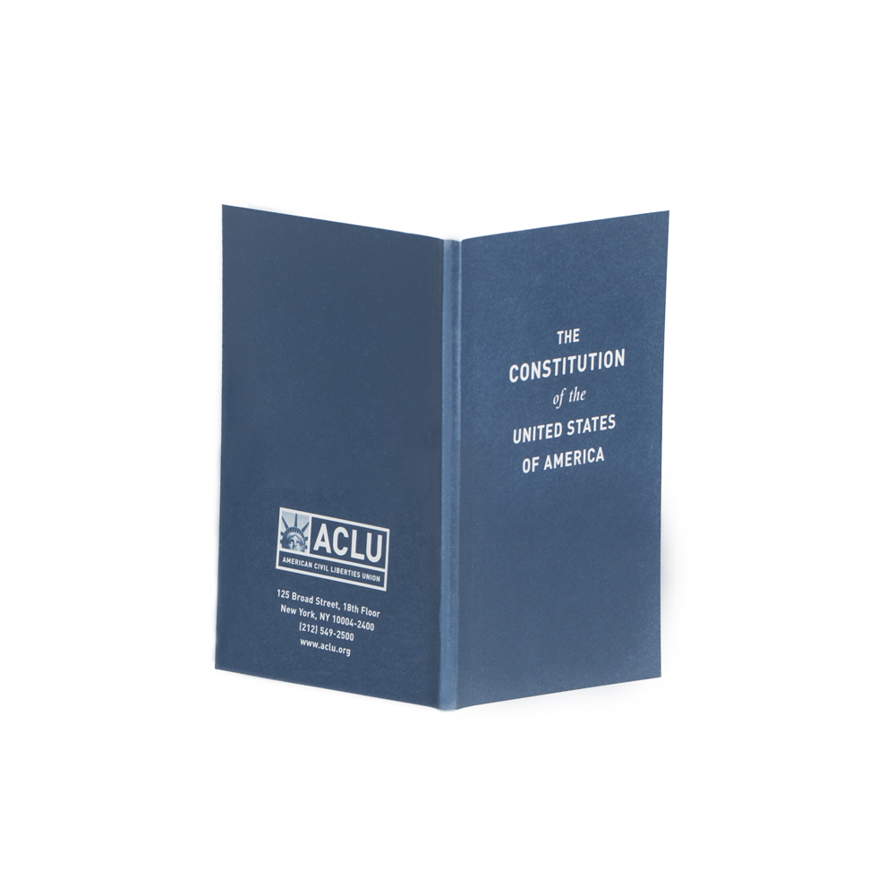 Free ACLU Pocket Constitution of The USA Booklet