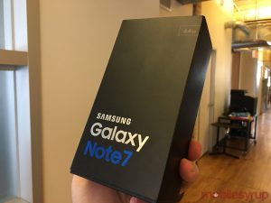 Samsung Galaxy S7 note in a box